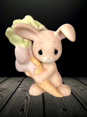 Precious Moments Enesco E-9267C Rabbit Carrot Johnathon & David